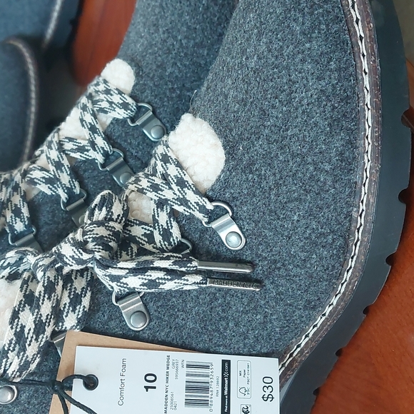 Madden NYC Hiker Wedge Boots - Picture 8 of 12